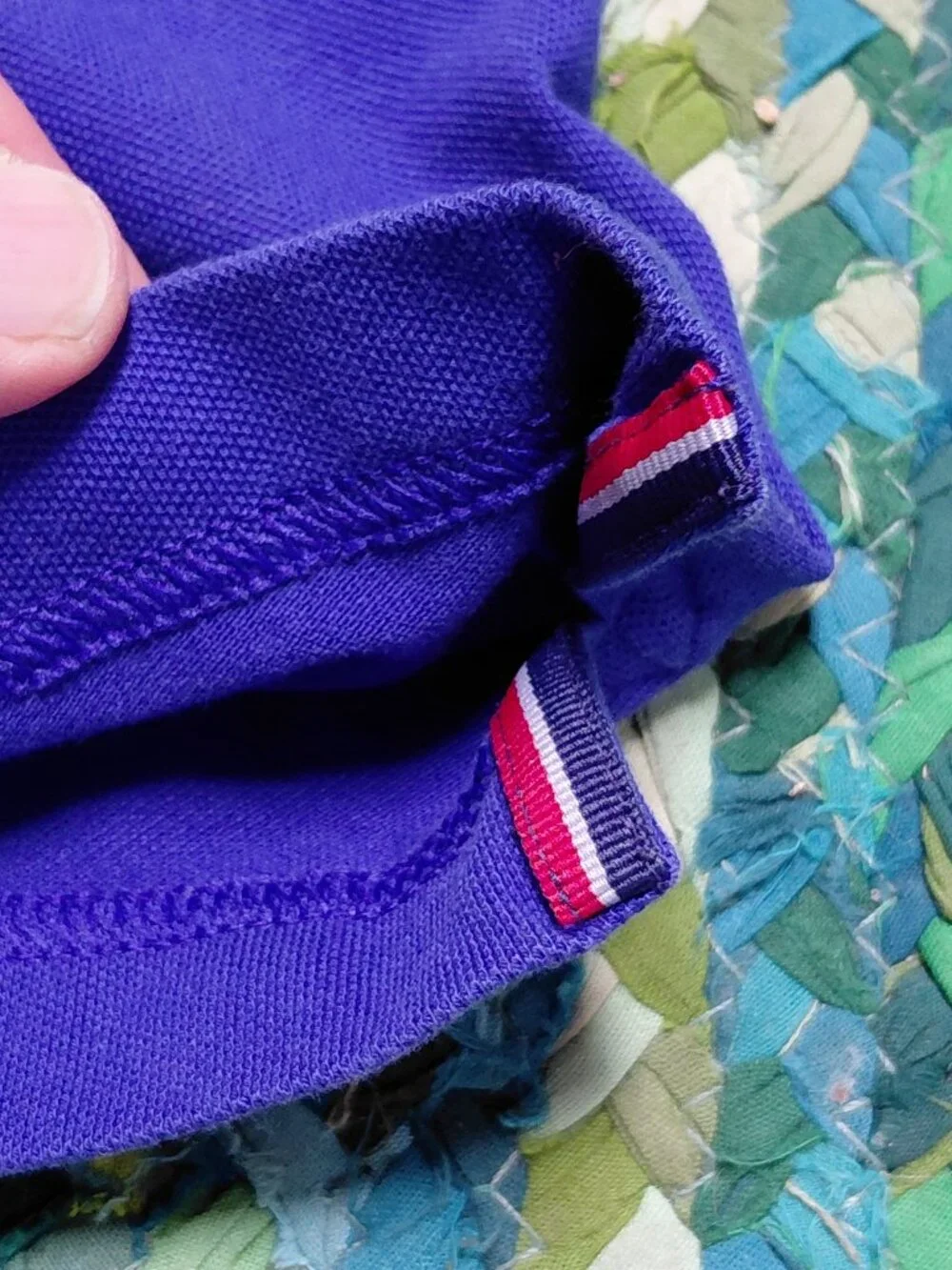Banana Republic royal blue short sleeve polo shirt.